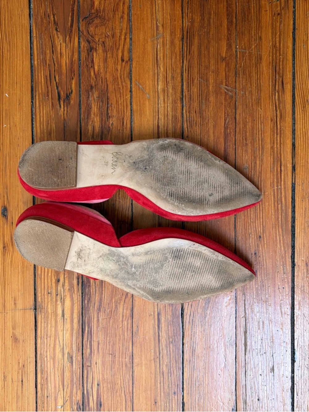 Boden Henrietta color block suede flats size 39 - Picture 5 of 5